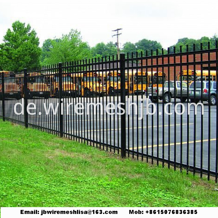 Black Color Zinc Steel Wrought Iron Fence